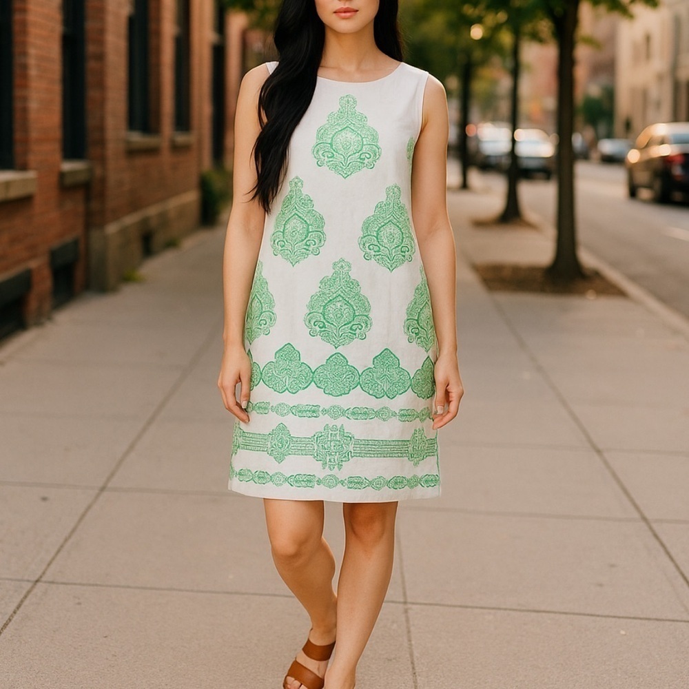 Roberta Roller Rabbit Faye Dress in Green, New with tags